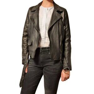 Bod & Christensen Leather Moto Jacket